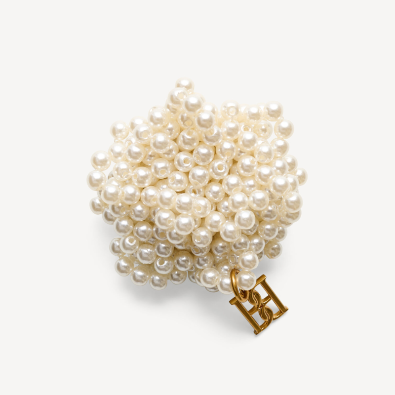 BY MALENE BIRGER HELEA BROOCH SOFT WHITE
