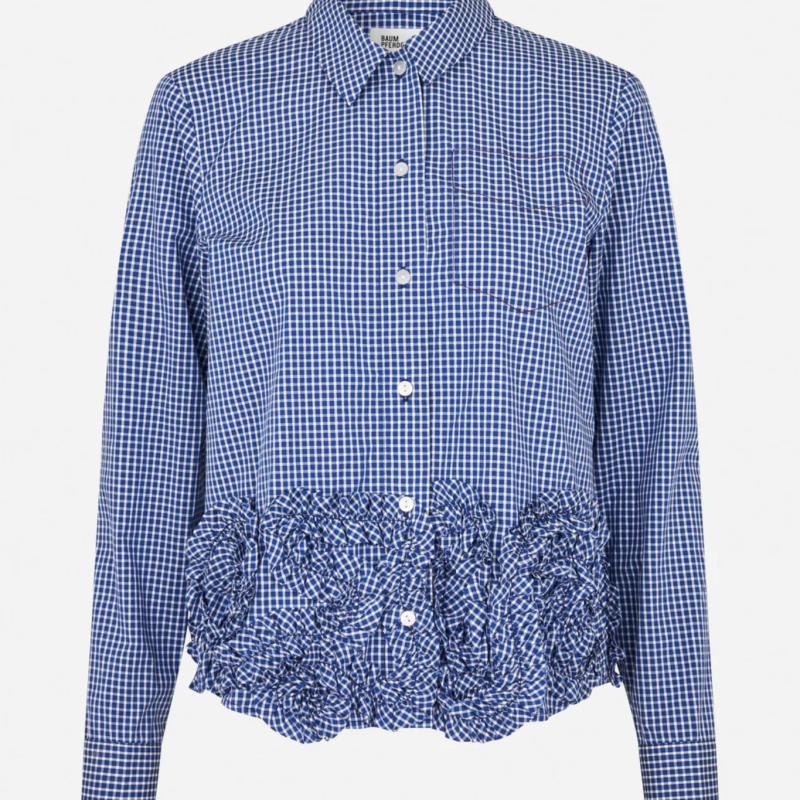 BAUM UND PFERDGARTEN MARIEL SHIRT MINI BLUE CHECK