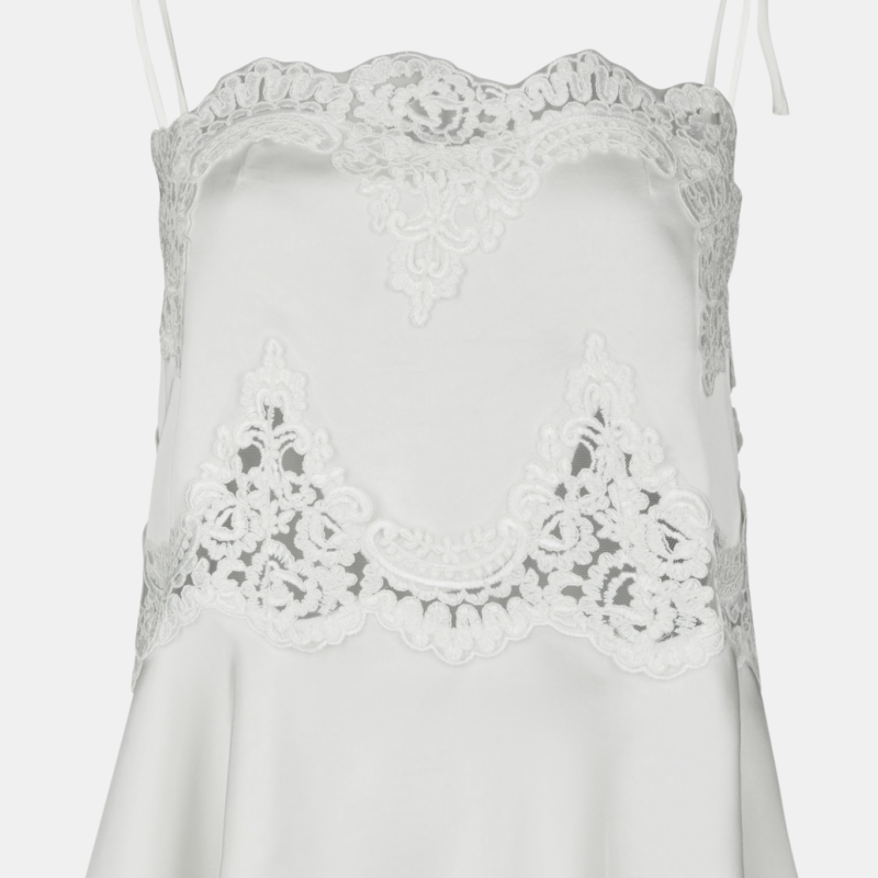 NEO NOIR KAELA HEAVY SATEEN LACE TOP PRODUCTION PEARL