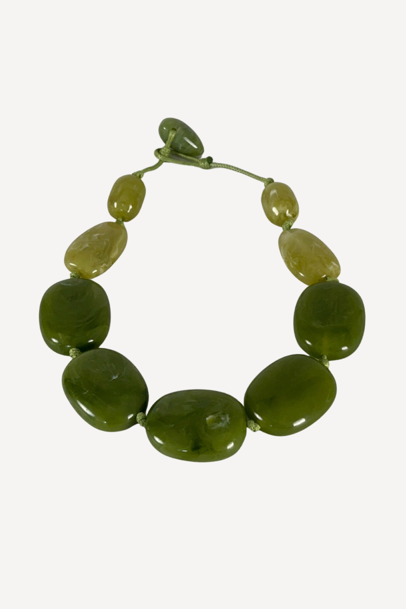 31 adelæ HEDDA GREEN BIG BEAD NECKLACE - Image 1