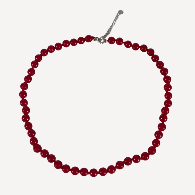 adelæ LOUISE RED BEAD NECKLACE