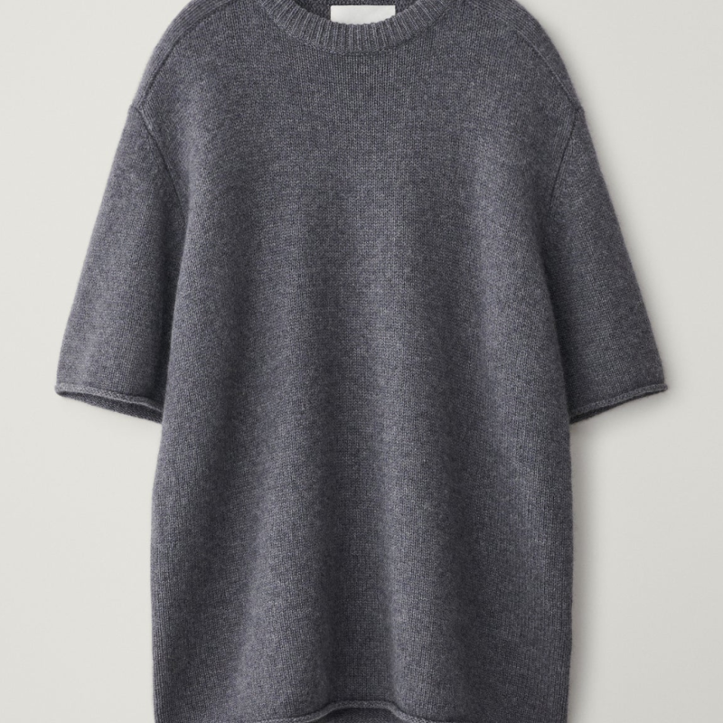 ELVINA SWEATER IN GRAPHITE GREY