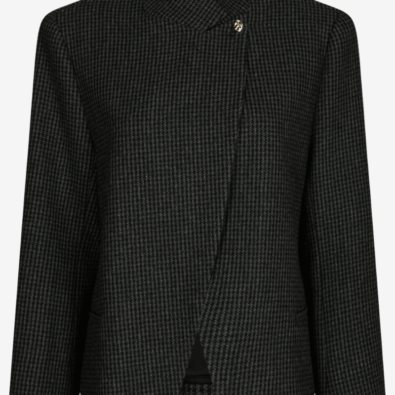 NEO NOIR PARIA CHECK BLAZER DARK GREY