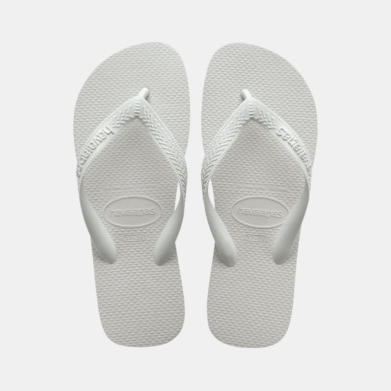 HAVAIANAS. TOP FLIP FLOPS IN WHITE