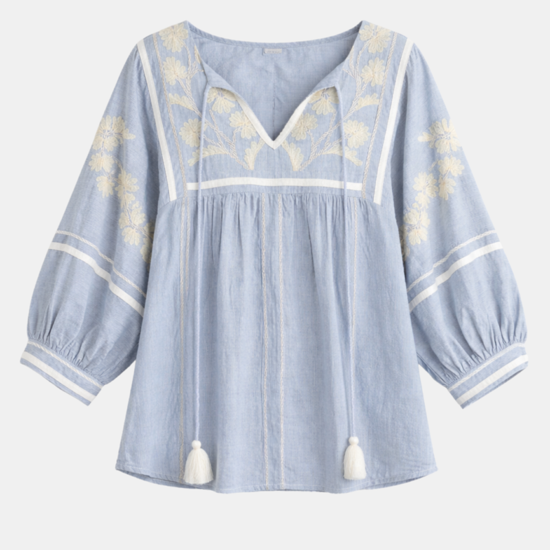 ROSE AND ROSE HYACINTH TOP BLUE