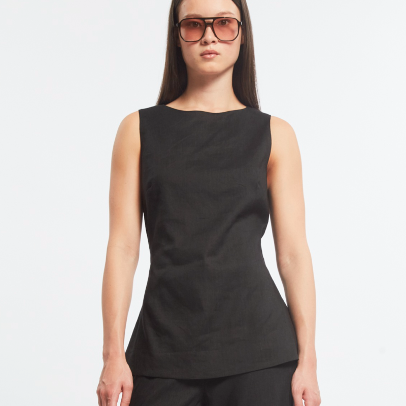 ONE AND OTHER LIV TANK TOP BLACK