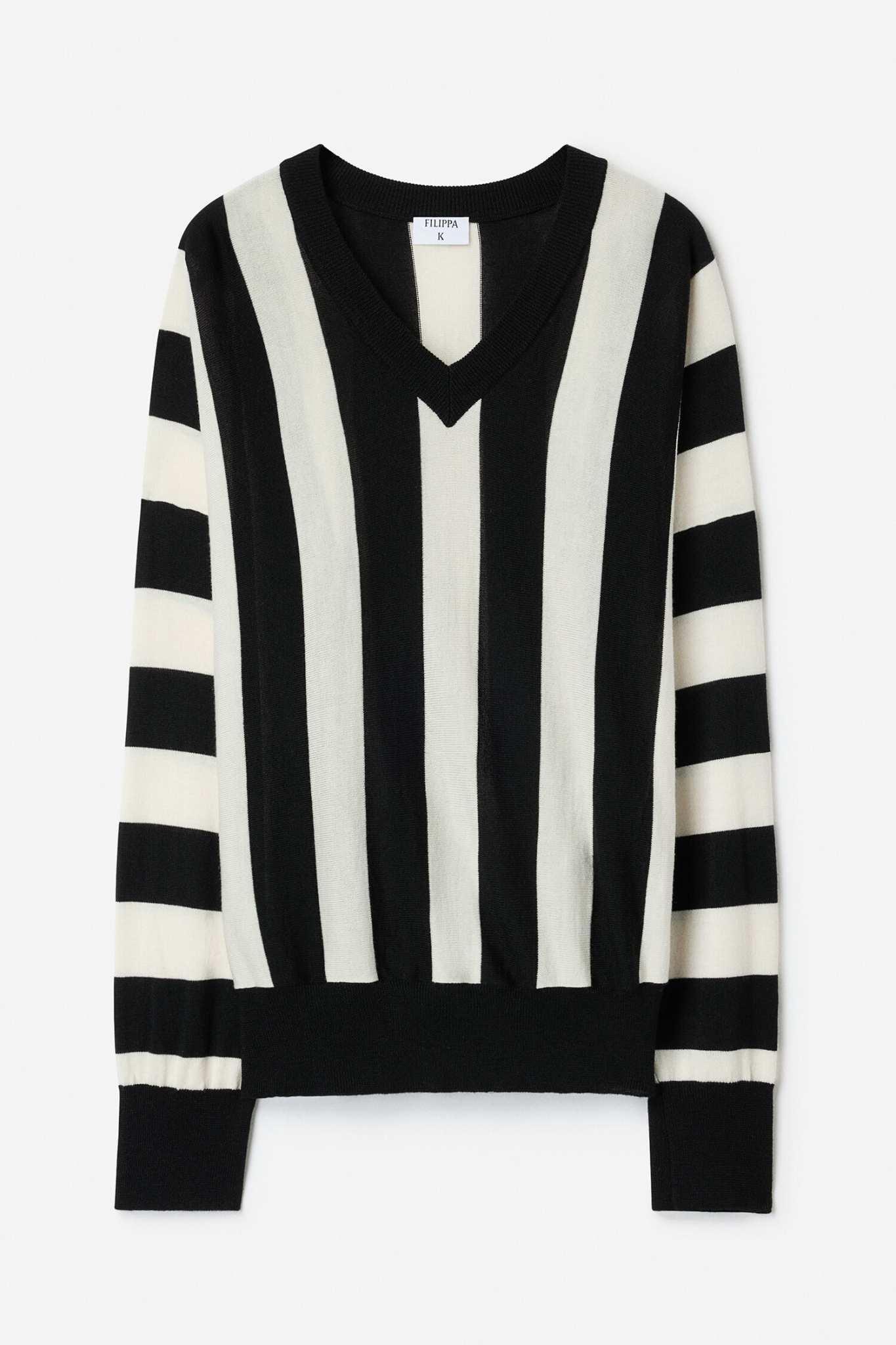 FILIPPA K BATWING SWEATER BLACK/WHITE