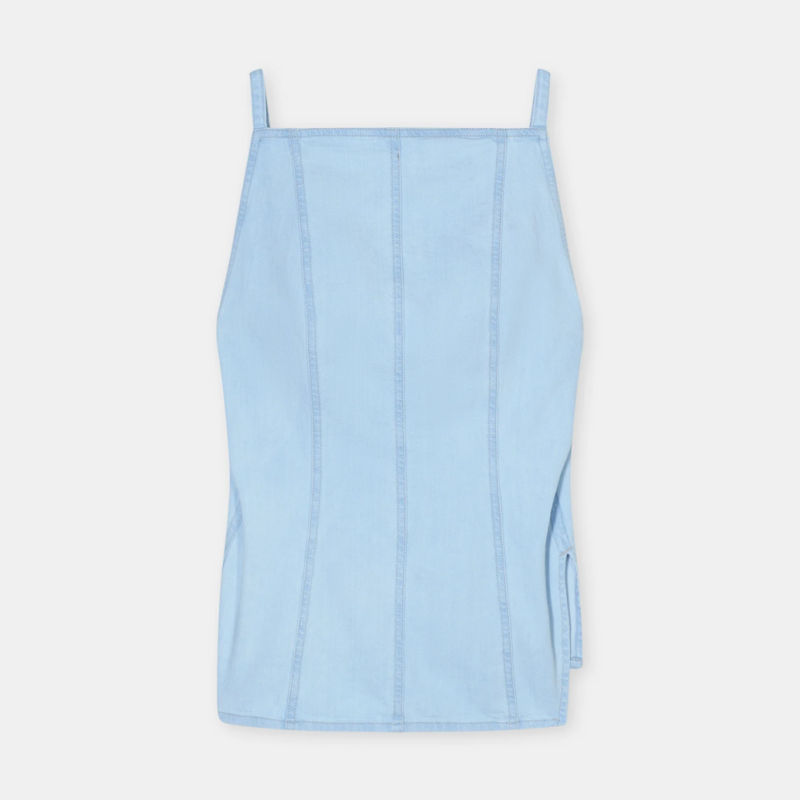CLOSED STRAP TOP LIGHT BLUE