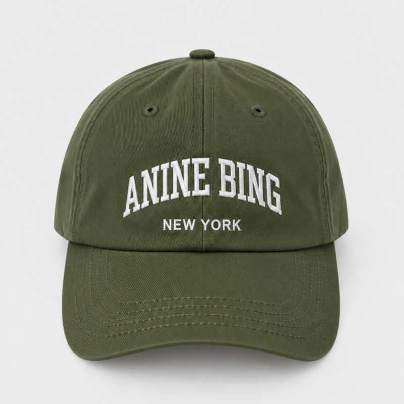 ANINE BING JEREMY BASEBALL CAP ARMY GREEN