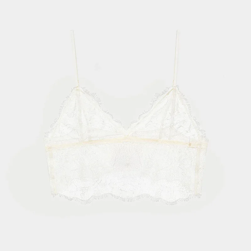 LACE BRALETTE IN IVORY