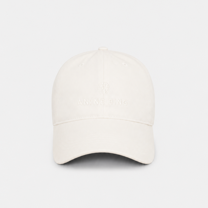 ANINE BING JEREMY BASEBALL CAP IVORY