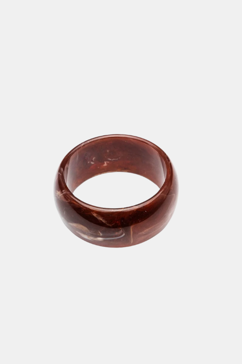 BIG BRACELET IN MARBLE BROWN