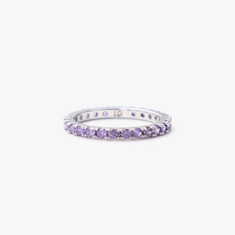 COLORFUL RING SLIM IN LILAC SILVER