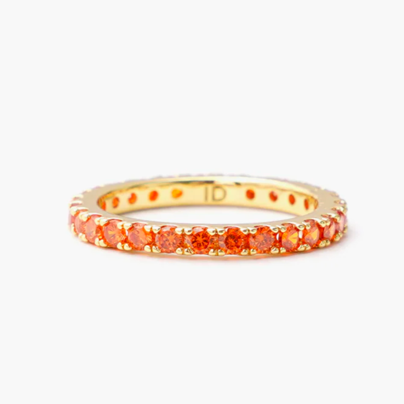 COLORFUL SLIM RING IN ORANGE GOLD