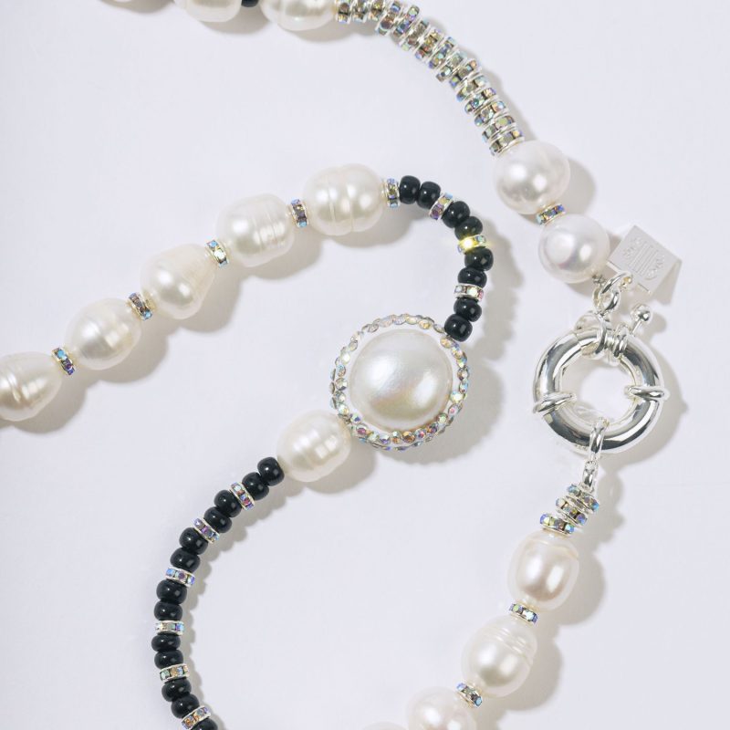 BLACK PEARL NECKLACE - SHORT