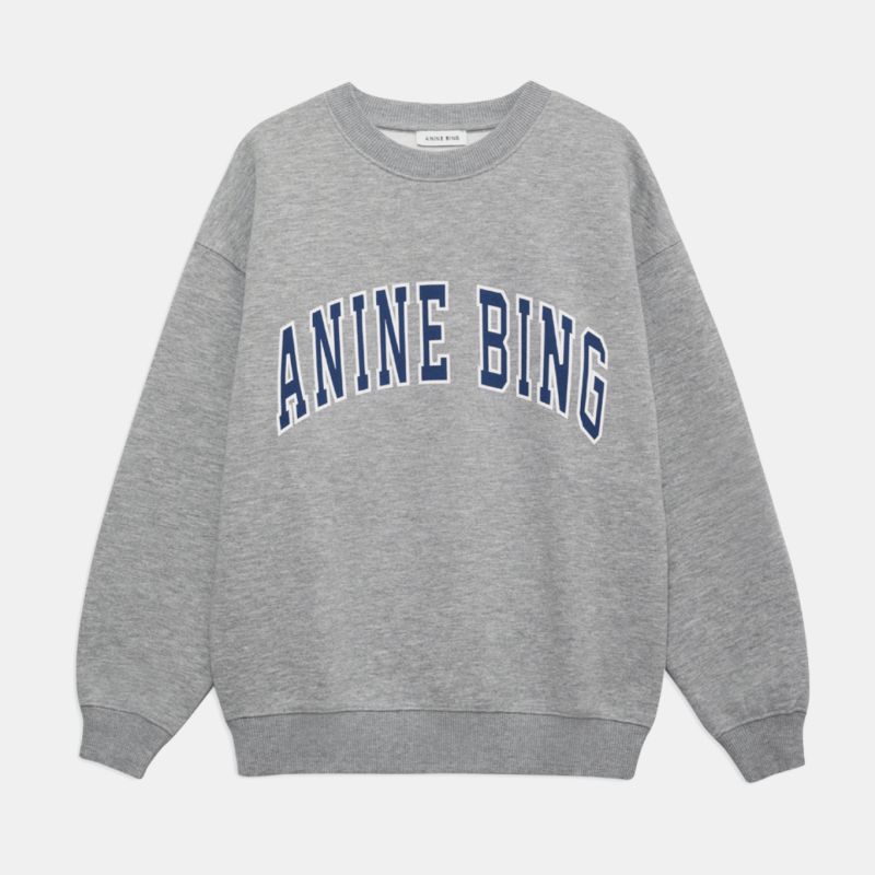 SPENCER SWEATSHIRT ANINE BING IN MEDIUM HEATHER GREY