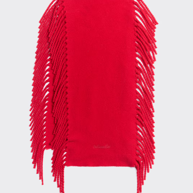 HOLZWEILER IDRO TASSEL SCARF RED