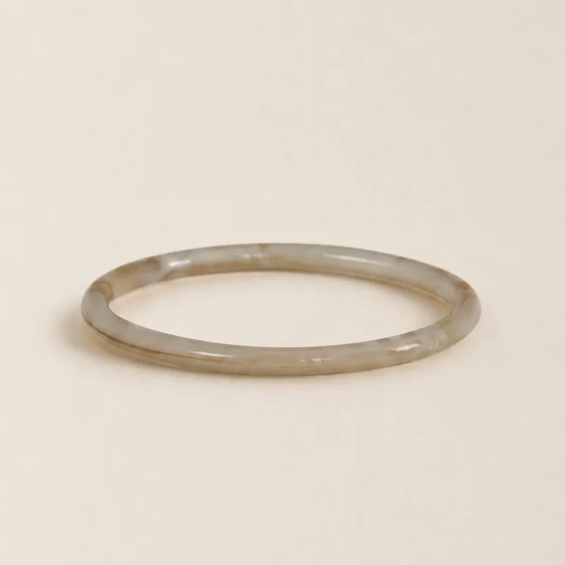 adelæ LIV THIN IVORY BANGLE