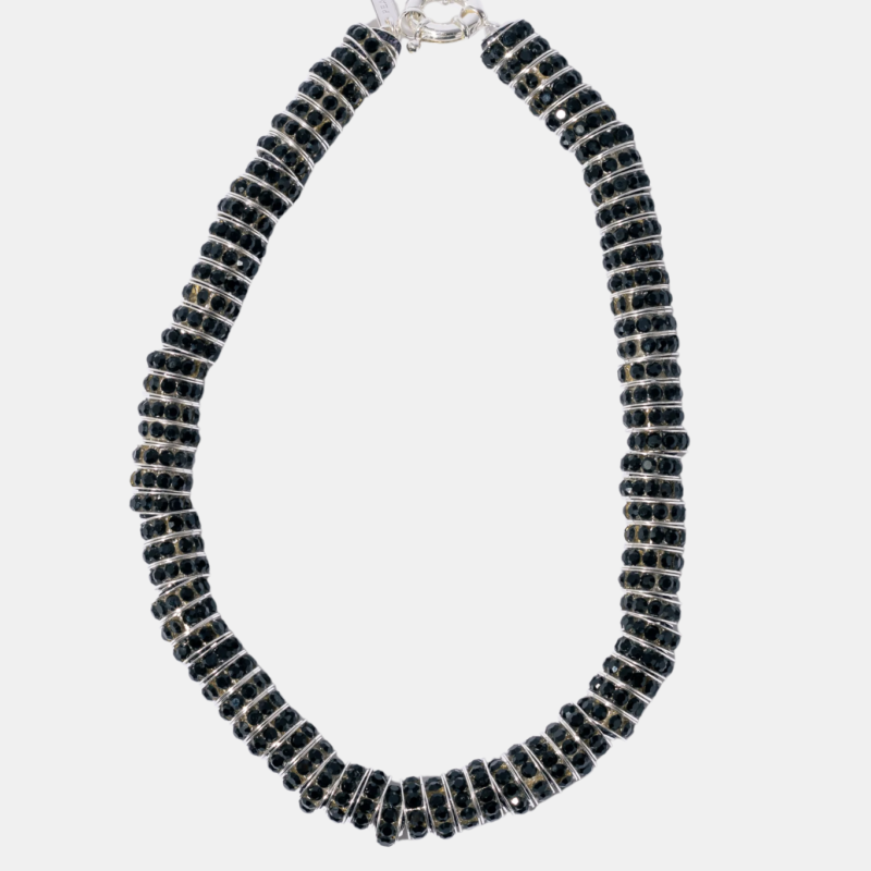 FAT DIAMOND NECKLACE BLACK